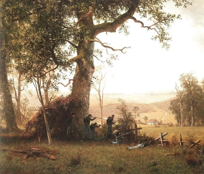 Albert Bierstadt Guerrilla Warfare (Picket Duty In Virginia)